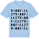 Blue Soul t-shirt med Vargfallet ordlek t-shirt