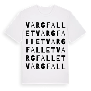 Vargfallet ordlek t-shirt – ekologisk bomull t-shirt från Pinshirt
