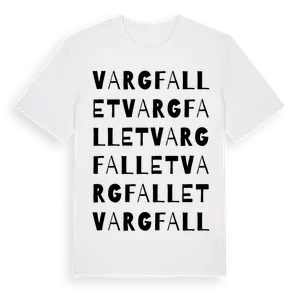 Vargfallet ordlek t-shirt – ekologisk bomull t-shirt från Pinshirt