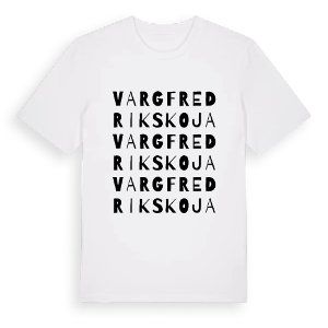 VargFredriks koja ordlek t-shirt – ekologisk bomull t-shirt från Pinshirt
