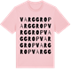 Pink Cotton t-shirt med Varggrop ordlek t-shirt