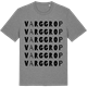 Mid Heather Gray t-shirt med Varggrop ordlek t-shirt