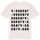 Vintage White t-shirt med Varggrop ordlek t-shirt