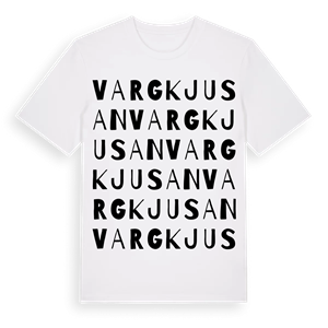 Vargkjusan ordlek t-shirt – ekologisk bomull t-shirt från Pinshirt