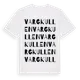 White t-shirt med Vargkullen ordlek t-shirt