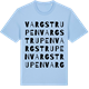 Blue Soul t-shirt med Vargstrupen ordlek t-shirt