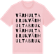 Pink Cotton t-shirt med Värhulta bruk ordlek t-shirt
