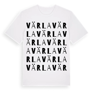 Värla ordlek t-shirt – ekologisk bomull t-shirt från Pinshirt