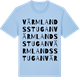 Blue Soul t-shirt med Värmlandsstugan ordlek t-shirt