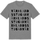 Mid Heather Gray t-shirt med Värmlandsstugan ordlek t-shirt