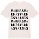 Vintage White t-shirt med Varnäs ordlek t-shirt