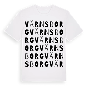 Värnsborg ordlek t-shirt – ekologisk bomull t-shirt från Pinshirt