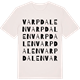 Vintage White t-shirt med Varpdalen ordlek t-shirt