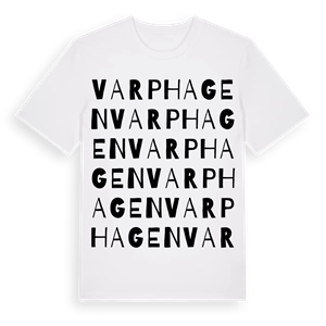 Varphagen ordlek t-shirt – ekologisk bomull t-shirt från Pinshirt