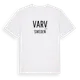 White t-shirt med Varv i Sverige t-shirt