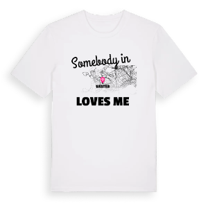 Någon i Väster älskar mig t-shirt – ekologisk bomull t-shirt från Pinshirt