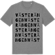 Mid Heather Gray t-shirt med Västerängen ordlek t-shirt