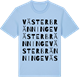 Blue Soul t-shirt med Västerbränninge ordlek t-shirt