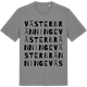 Mid Heather Gray t-shirt med Västerbränninge ordlek t-shirt