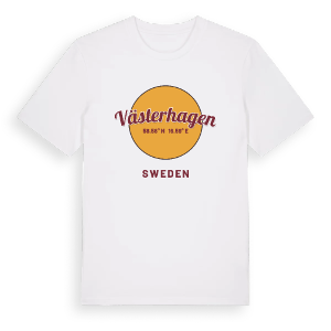 Västerhagen cirkel t-shirt – ekologisk bomull t-shirt från Pinshirt