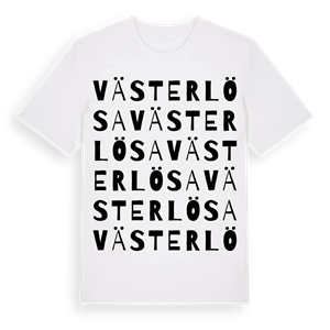 Västerlösa ordlek t-shirt – ekologisk bomull t-shirt från Pinshirt