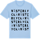 Blue Soul t-shirt med Västerlycka ordlek t-shirt