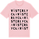Pink Cotton t-shirt med Västerlycka ordlek t-shirt