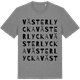 Mid Heather Gray t-shirt med Västerlycka ordlek t-shirt