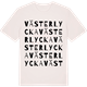 Vintage White t-shirt med Västerlycka ordlek t-shirt