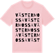 Pink Cotton t-shirt med Västermossa ordlek t-shirt