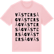 Pink Cotton t-shirt med Västersåg ordlek t-shirt