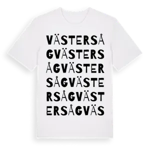 Västersåg ordlek t-shirt – ekologisk bomull t-shirt från Pinshirt