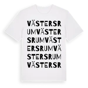 Västersrum ordlek t-shirt – ekologisk bomull t-shirt från Pinshirt