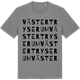 Mid Heather Gray t-shirt med Västertryserum ordlek t-shirt