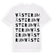 White t-shirt med Västerum ordlek t-shirt