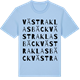 Blue Soul t-shirt med Västra Klasbäck ordlek t-shirt
