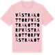 Pink Cotton t-shirt med Västra Kottorp ordlek t-shirt