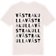 Vintage White t-shirt med Västra Kulla ordlek t-shirt