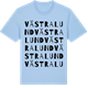 Blue Soul t-shirt med Västra Lund ordlek t-shirt