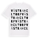 White t-shirt med Västra Meltorp ordlek t-shirt
