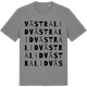 Mid Heather Gray t-shirt med Västralid ordlek t-shirt
