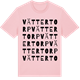 Pink Cotton t-shirt med Vättertorp ordlek t-shirt