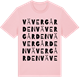 Pink Cotton t-shirt med Vävergården ordlek t-shirt