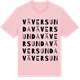 Pink Cotton t-shirt med Väversunda ordlek t-shirt