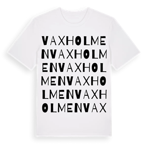 Vaxholmen ordlek t-shirt – ekologisk bomull t-shirt från Pinshirt