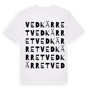 Vedkärret ordlek t-shirt – ekologisk bomull t-shirt från Pinshirt