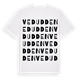 White t-shirt med Vedudden ordlek t-shirt