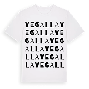 Vegalla ordlek t-shirt – ekologisk bomull t-shirt från Pinshirt