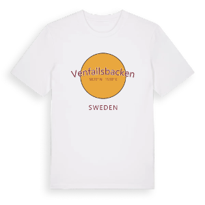 Venfallsbacken cirkel t-shirt – ekologisk bomull t-shirt från Pinshirt