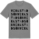 Mid Heather Gray t-shirt med Verkstadsön ordlek t-shirt